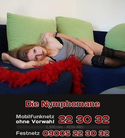 Die Nymphomane Nymphomane wartet auf den nächsten Fick