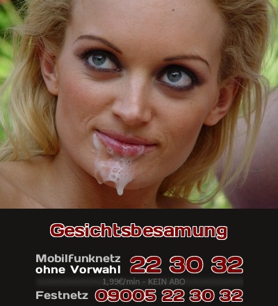 Gesichtsbesamung Cumshot mitten ins Gesicht ist Zeichen von Dominanz