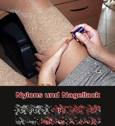 Nagellack und ein Strumpf aus Nylon gehören in Sex-Fantasien zusammen