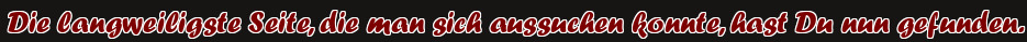 Die langweiligste Seite, die man sich aussuchen konnte, hast Du nun gefunden.
