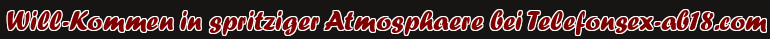 Will-Kommen in spritziger Atmosphaere bei Telefonsex-ab18.com