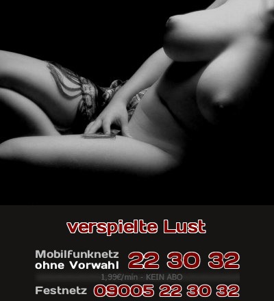 verspielte Lust Mit sanften Rundungen zeigt sie verspielte Lust auf zarte Worte beim Telefonsex